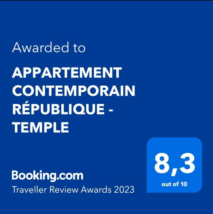Appartement Contemporain Republique - Temple Paris Exteriör bild