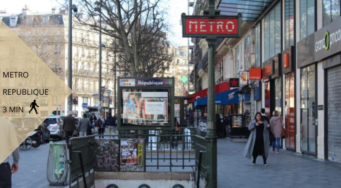 Appartement Contemporain Republique - Temple Paris Exteriör bild